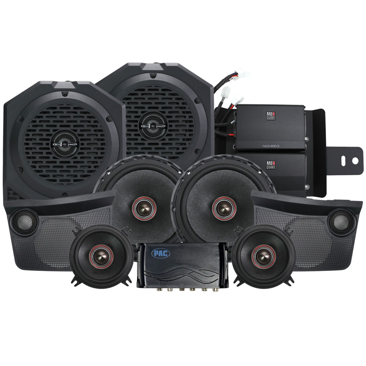 CAJ-CUSTOM A/B&PARA BOX カスタムオーディオ MBQBRO-STG6A-1-25 Ford® Bronco 2025-2026 Tuned Audio Package: 800